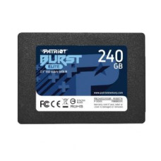 Patriot Cietais disks SSD Patriot  SSD||Burst Elite|240GB|SATA 3.0|3D NAND|Write speed 320 MBytes/sec|Read speed 450 MBytes/sec|2,5