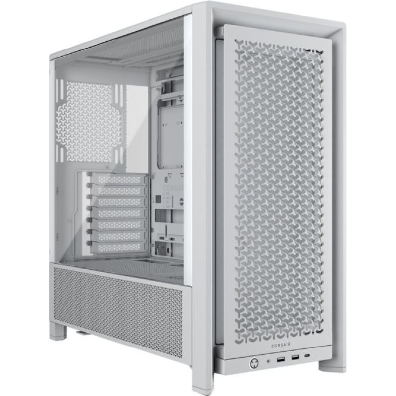 Corsair Datoru korpusi Corsair  PC Case | Frame 4000D Modular | White | Mid-Tower | Power supply included No