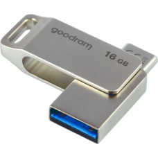 Goodram Zibatmiņa Goodram  Flash Drive 16GB USB 3.2 Gen 1 USB / USB C OTG ODA3 Goodram - Silver