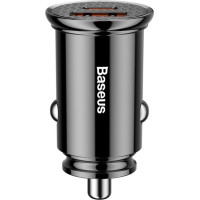 Baseus Auto lādētāji Baseus  Baseus Circular PPS smart car charger with USB Quick Charge 4.0 QC 4.0 and USB-C PD 3.0 SCP ports black (CCALL-YS01)