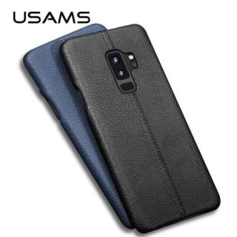 Usams Aizmugurējais vāciņš USAMS Samsung Galaxy S9 Leather Hard Case Light Brown