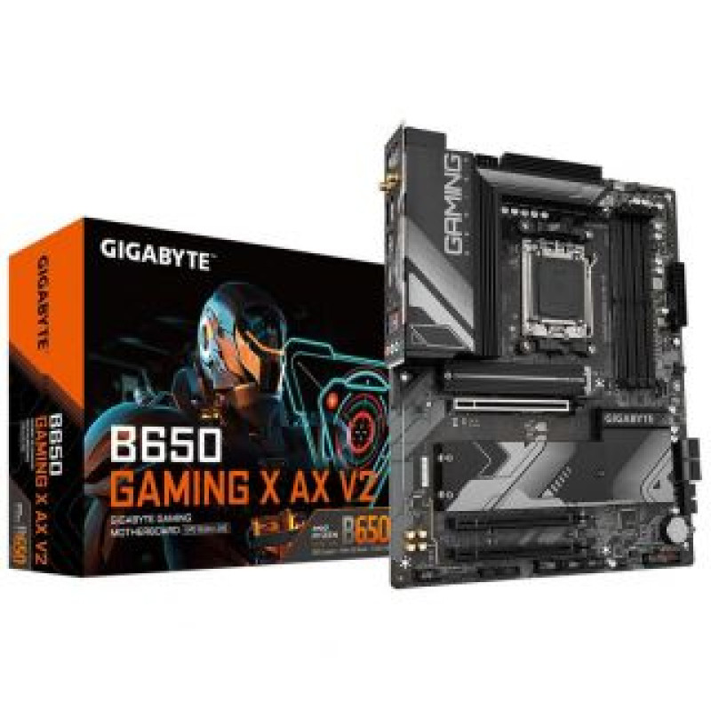 Gigabyte Pamatplate AMD procesorsiem Gigabyte  Mainboard||AMD B650|SAM5|ATX|Memory DDR5|Memory slots 4|1xPCI-Express 16x|1xPCI-Express 3.0 1x|3xM.2|1xHDMI|1xDisplayPort|3xUSB 2.0|4xUSB 3.2|1xUSB-C|1xPS/2|1xRJ45|3xAudio port|B650GAMINGXAXV21.0