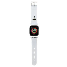 Karl Lagerfeld Aizmugurējais vāciņš Karl Lagerfeld  Karl Lagerfeld 3D Rubber Karl Head strap for Apple Watch 38/40/41mm - white