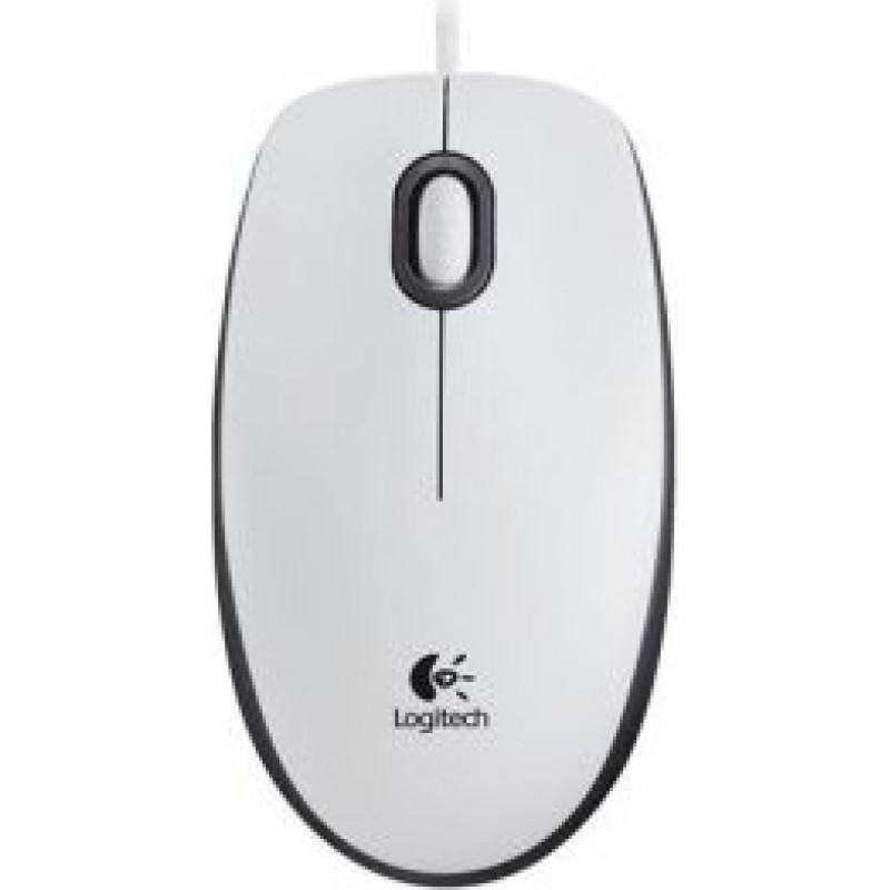 Logitech Datora pele Logitech  MOUSE USB OPTICAL M100/WHITE 910-006764