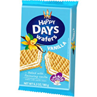 HAPPY DAYS vafeles ar vaniļas garšas krēmu 180g