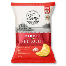 Lucien Ribble kartupeļu čipsi, rievoti ar sāli 125g