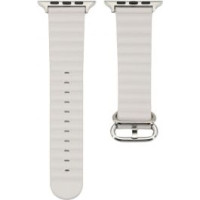 Connect Siksniņa Connect  Watch 38/40/41mm Marine leather Watch Strap Starlight