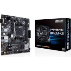 Asus Pamatplate AMD procesorsiem Asus  Mainboard||AMD B450|SAM4|MicroATX|2xPCI-Express 2.0 1x|1xPCI-Express 3.0 16x|1xM.2|Memory DDR4|Memory slots 2|1x15pin D-sub|1xDVI|1xHDMI|2xAudio-In|1xAudio-Out|2xUSB 2.0|4xUSB 3.2|1xPS/2|1xRJ45|PRIMEB450M-KII