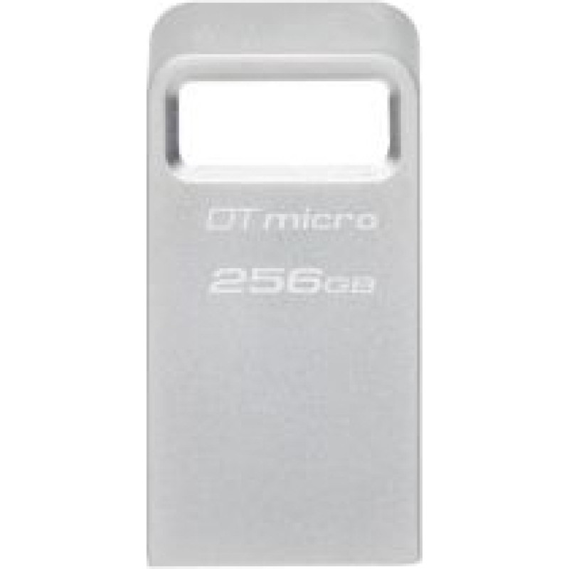 Kingston Zibatmiņa Kingston  USB 3.2 Flash Drive  DataTraveler micro 256 GB, USB 3.2, Silver