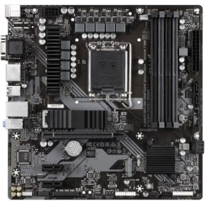 Gigabyte Pamatplate Intel procesorsiem Gigabyte  B760M DS3H DDR4 1.0 M/B Processor family Intel, Processor socket  LGA1700, DDR4 DIMM, Memory slots 4, Supported hard disk drive interfaces 	SATA, M.2, Number of SATA connectors 4, Chipset Intel B760 Express