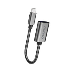 Dudao Kabelis Dudao  Dudao adapter cable OTG USB 2.0 to USB Type C gray (L15T)