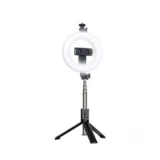 Ilike Selfie nūja iLike  Selfie Stick - bluetooth remote control, tripod and ring lamp - P40D-2 Black