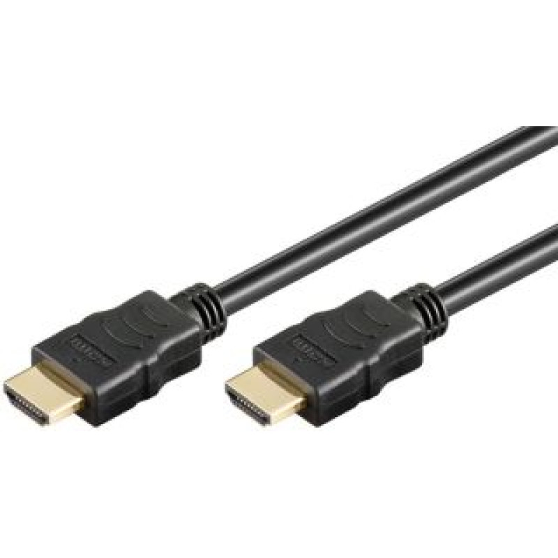 Goobay Monitoru piederums Goobay  High Speed HDMI Cable with Ethernet 	61150 Black, HDMI to HDMI, 1 m