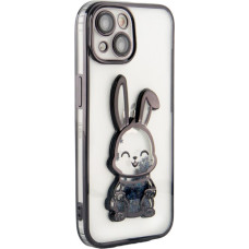 Ilike Aizmugurējais vāciņš iLike Apple iPhone 13 Silicone Case Print Desire Rabbit Black