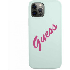 Guess Aizmugurējais vāciņš Guess Apple iPhone 12 Pro Max 6.7'' Fuschia Cover Blue