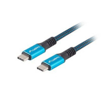 Lanberg Parveidotājs Lanberg  USB-C to USB-C Cable, 0.5 m 8K/30Hz, Black/Blue