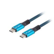 Lanberg Parveidotājs Lanberg  USB-C to USB-C Cable, 0.5 m 8K/30Hz, Black/Blue