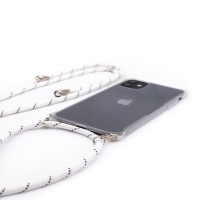 Evelatus Aizmugurējais vāciņš Evelatus Apple iPhone 7/8/SE2020/SE2022 Silicone Transparent with Necklace TPU Strap Transparent
