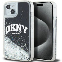 Dkny Aizmugurējais vāciņš DKNY Apple iPhone 15 hardcase Liquid Glitter Big Logo Black