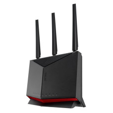 Asus Rūteris Asus  Wireless Router||6800 Mbps|Mesh|Wi-Fi 5|Wi-Fi 6|Wi-Fi 6e|Wi-Fi 7|IEEE 802.11a|IEEE 802.11b|IEEE 802.11g|IEEE 802.11n|IEEE 802.11ac|IEEE 802.11ax|USB 2.0|3x2.5GbE|LAN  WAN ports 2|Number of antennas 4|RT-BE86U