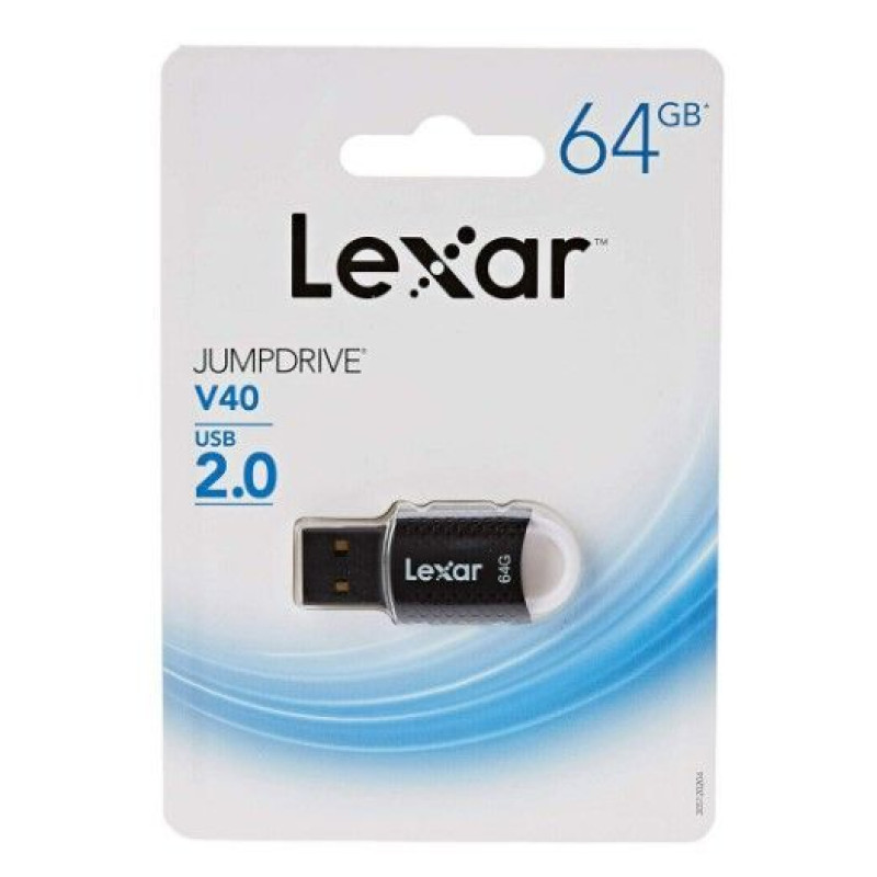Lexar Zibatmiņa Lexar  MEMORY DRIVE FLASH USB2 64GB/V40 LJDV40-64GAB