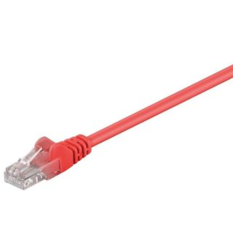 Goobay Kabelis Goobay  95561 CAT 5e patch cable, U/UTP, red, 1.5 m
