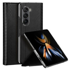 Dux Ducis Aizmugurējais vāciņš Dux Ducis Samsung Galaxy Z Fold5 5G Bril Leather Flip Wallet Case Black