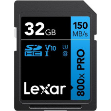 Lexar Atmiņas kartes Lexar  Memory Card | Professional 800x PRO | 32 GB | MicroSDXC | Flash memory class UHS-I