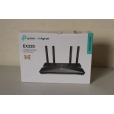 Tp-Link Rūteris TP-Link  SALE OUT. |  AX1800 Dual Band Wi-Fi 6 Router | EX220 | 802.11ax | 10/100/1000 Mbit/s | Ethernet LAN (RJ-45) ports 4 | Mesh Support Yes | MU-MiMO Yes | No mobile broadband | Antenna type External | DAMAGED PACKAGING