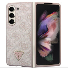 Guess Aizmugurējais vāciņš Guess Samsung Galaxy Z Fold 5 PU Leather Triangle Case Pink