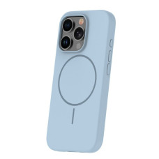 Ilike Aizmugurējais vāciņš iLike Apple iPhone 16 Pro Soft Touch Silicone case With Magnetic Light Blue