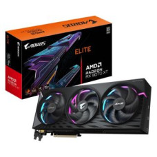 Gigabyte Grafiskās karte / Video kartes Gigabyte  Graphics Card||AMD Radeon RX 9070 XT|16 GB|GDDR6|256 bit|PCIE 5.0 16x|Triple slot Heatpipe|2xHDMI|2xDisplayPort|R9070XTAORUSE-16GD1.0