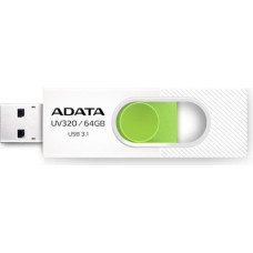 Adata Zibatmiņa ADATA  MEMORY DRIVE FLASH USB3.1 64GB/WHITE AUV320-64G-RWHGN