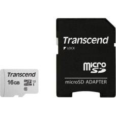 Transcend Cita datorprece Transcend  MEMORY MICRO SDHC 16GB W/ADAP/C10 TS16GUSD300S-A