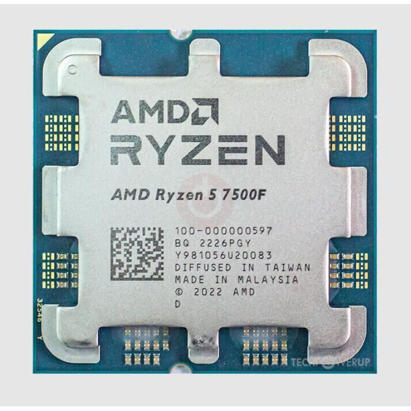 AMD Procesors AMD  CPU||Desktop|Ryzen 5|7500F|3700 MHz|Cores 6|6MB|Socket SAM5|65 Watts|OEM|100-000000597