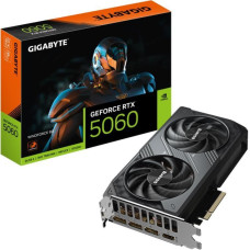 Gigabyte Grafiskās karte / Video kartes Gigabyte  Graphics Card||NVIDIA GeForce RTX 5060|8 GB|GDDR7|128 bit|PCIE 5.0 16x|GPU 2497 MHz|Dual Slot Fansink|1xHDMI|3xDisplayPort|GV-N5060WF2-8GD