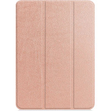 Ilike Maciņš grāmata iLike  iPad Air 3 10.5 3rd Gen / iPad Pro Tri-Fold Eco-Leather Stand Case Rose Gold