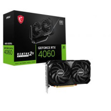 MSI Grafiskās karte / Video kartes MSI  GeForce RTX 4060 VENTUS 2X BLACK 8G OC NVIDIA 8 GB GeForce RTX 4060 GDDR6 HDMI ports quantity 1 PCI Express Gen 4 Memory clock speed 17000 MHz