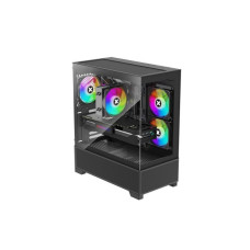 Xilence Datoru korpusi XILENCE  Case||XG172|MidiTower|Case product features Fan control panel/Transparent panel|Not included|Colour Black|XG172