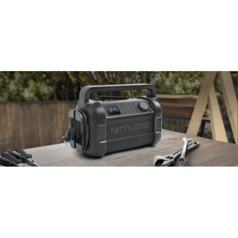 Muse Skaļruņi Muse  M-928 FB Jobsite Radio speaker, Black