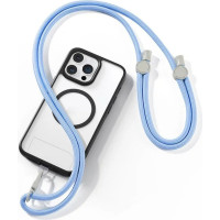 Dux Ducis Gredzena turētājs Dux Ducis  DUX DUCIS Plaz - cross-body phone strap - light blue