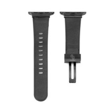 Connect Siksniņa Connect  Watch 38/40/41mm Single loop buckle leather Watch Straps Black