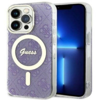 Guess Aizmugurējais vāciņš Guess Apple iPhone 14 Pro 6.1 hardcase 4G MagSafe Purple