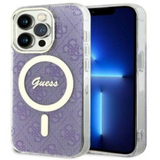 Guess Aizmugurējais vāciņš Guess Apple iPhone 14 Pro 6.1 hardcase 4G MagSafe Purple