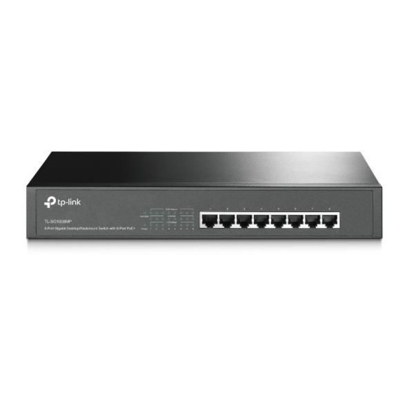 Tp-Link Nevadāms centrmezgls TP-Link  Switch||TL-SG1008MP|Desktop/pedestal|Rack|PoE+ ports 8|TL-SG1008MP