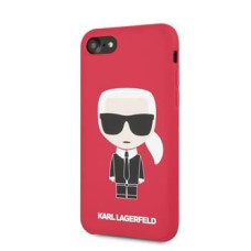 Karl Lagerfeld Aizmugurējais vāciņš Karl Lagerfeld Apple Full Body Silicone Case for iPhone 7/8/SE2020 Red