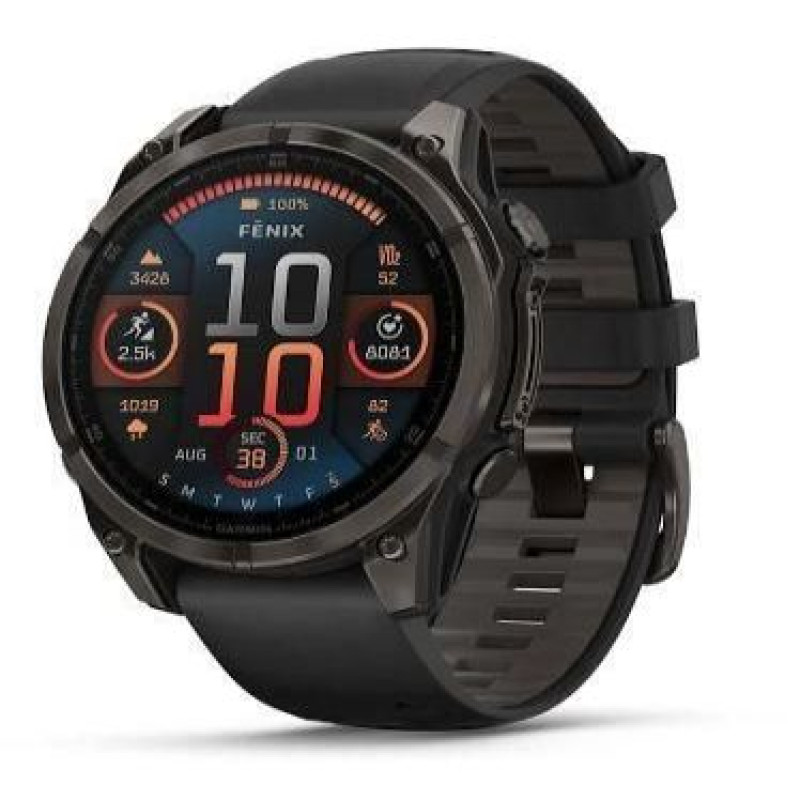 Garmin Viedpulksteni Garmin  SMARTWATCH FENIX 8 SAPPHIRE/BLACK/GRAY 010-02905-21