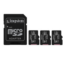 Kingston Cita datorprece Kingston  MEMORY MICRO SDXC 64GB UHS-I/3PACK SDCG4/64GB