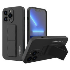Wozinsky Aizmugurējais vāciņš Wozinsky Apple iPhone 13 Pro silicone case with stand Kickstand Case Black