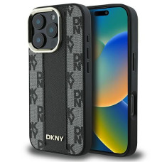 Dkny Cits mobilo telefonu aksesuārs DKNY  DKNY Checkered Pattern Magsafe iPhone 16 Pro Case - Black